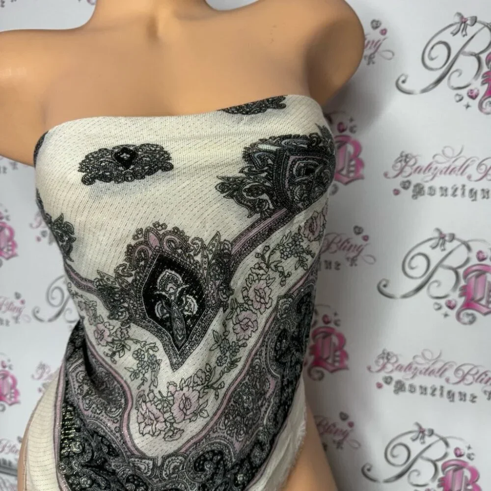 Scarf square shimmer sparkly gold pink purple black Elegant Paisley Print Scarf